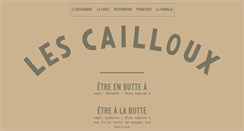 Desktop Screenshot of lescailloux.fr